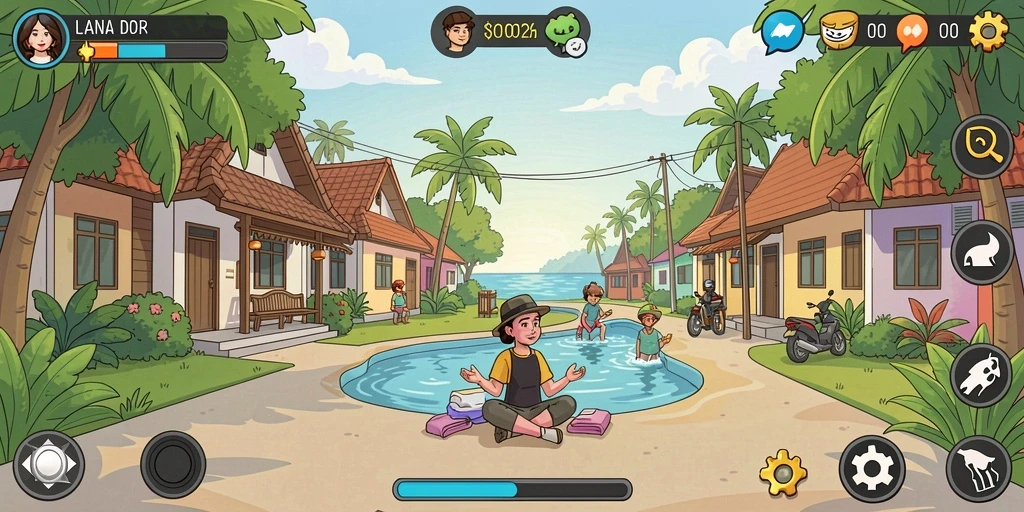 Tampilan grafis yang menakjubkan dalam permainan 5RT.
