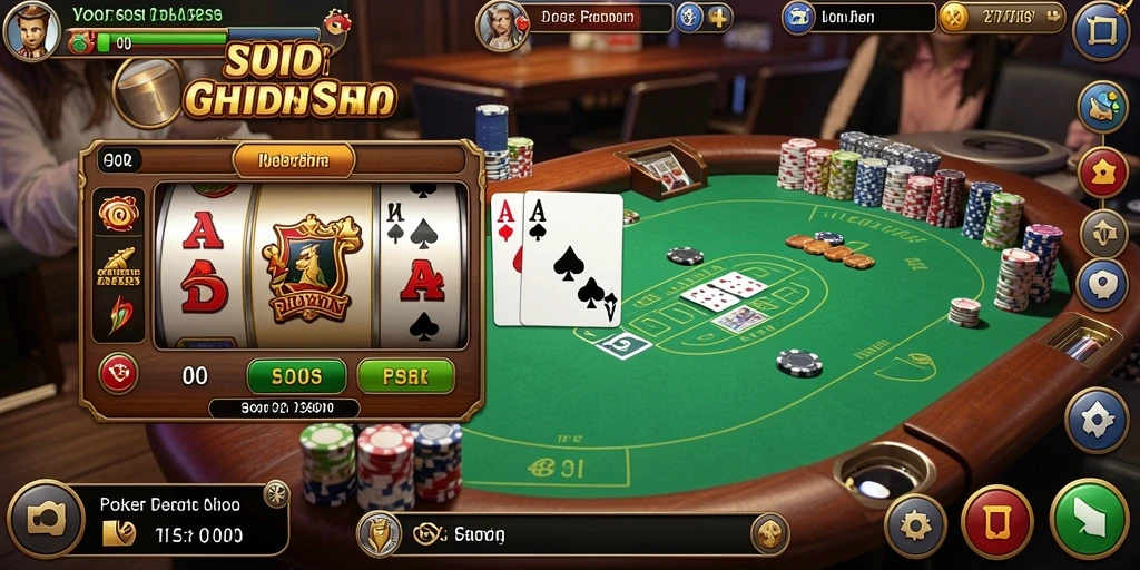 Tampilan grafis yang memukau dalam permainan slot.