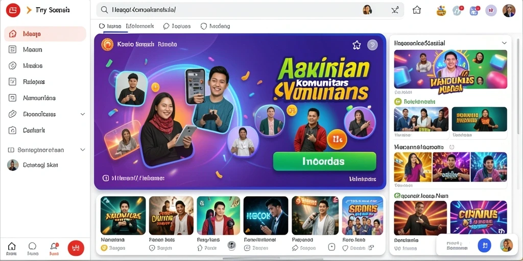 Tampilan awal yang memukau dan user-friendly.