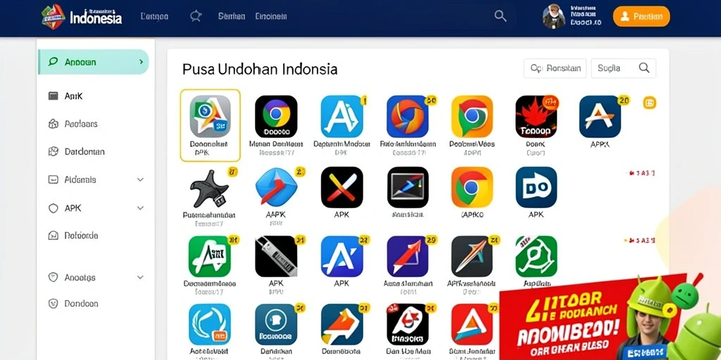 Tampilan utama permainan yang menarik.