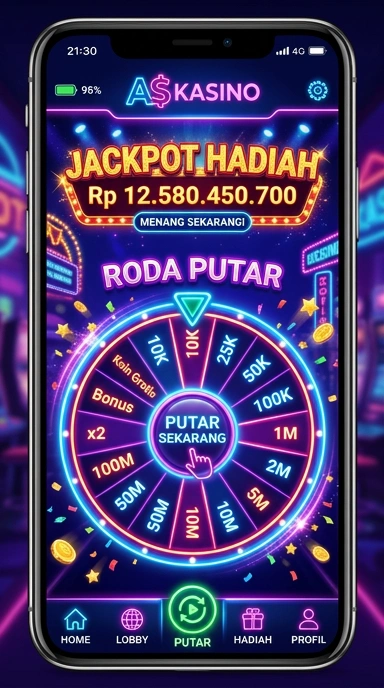 Cuplikan layar menu unduhan askasino untuk perangkat Android